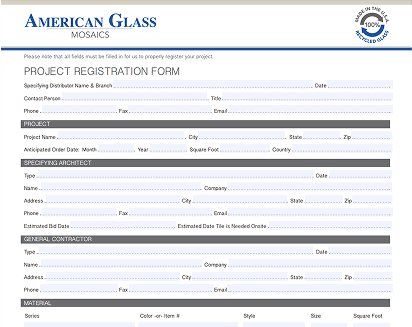 Project Registration Form